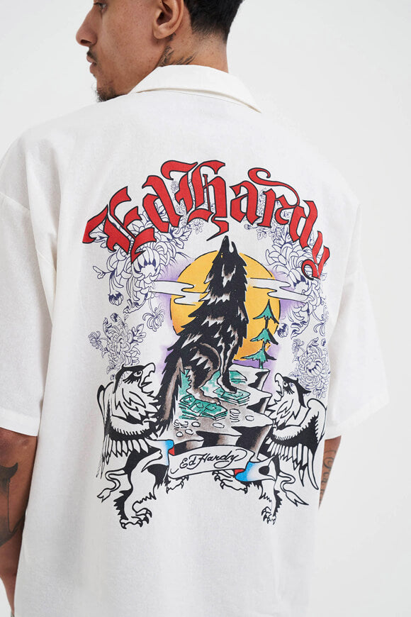 Don Wolf Dragon Hemd - Offwhite