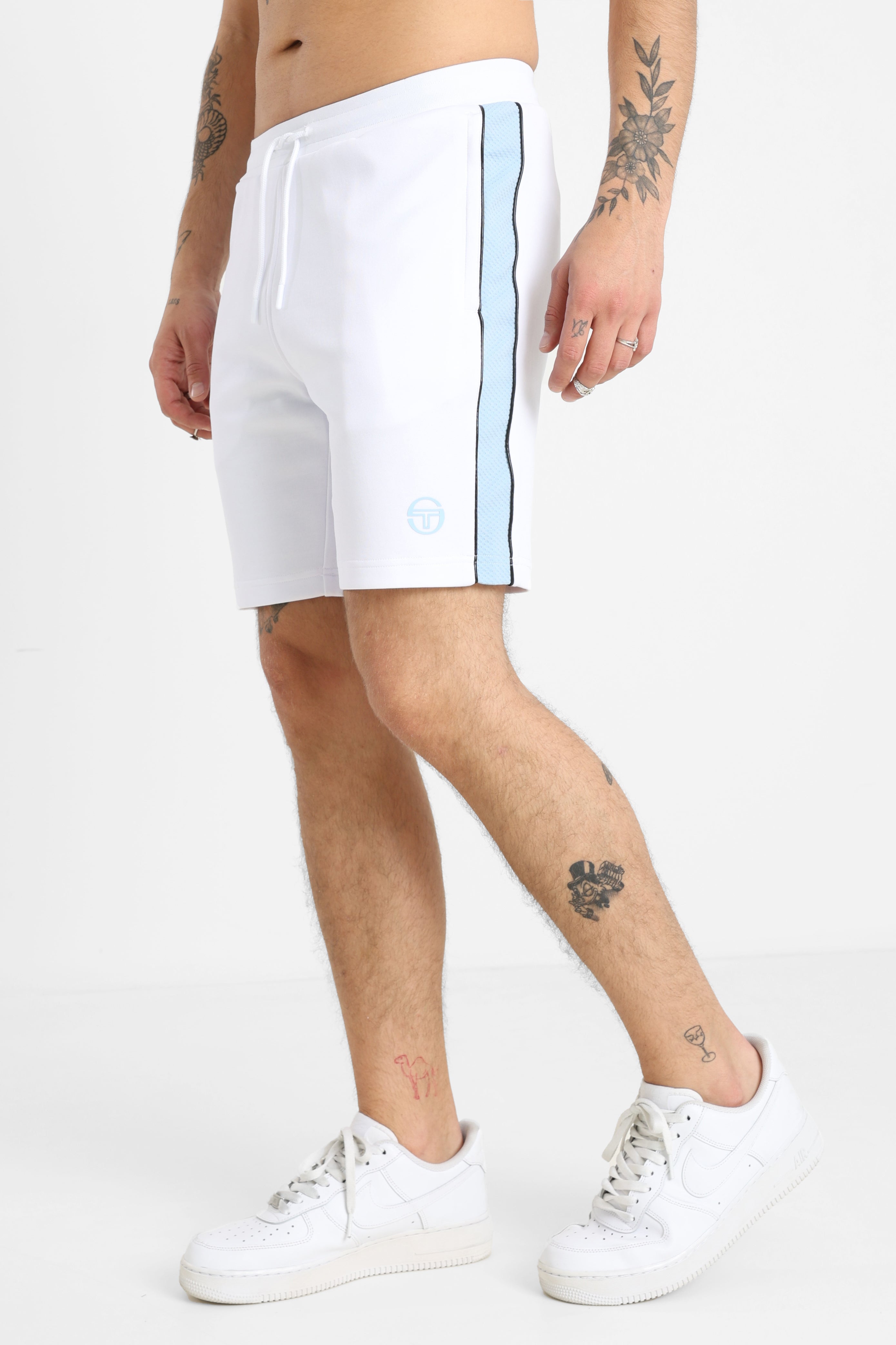 Deriva Trainingsshorts - White + Blue Bell