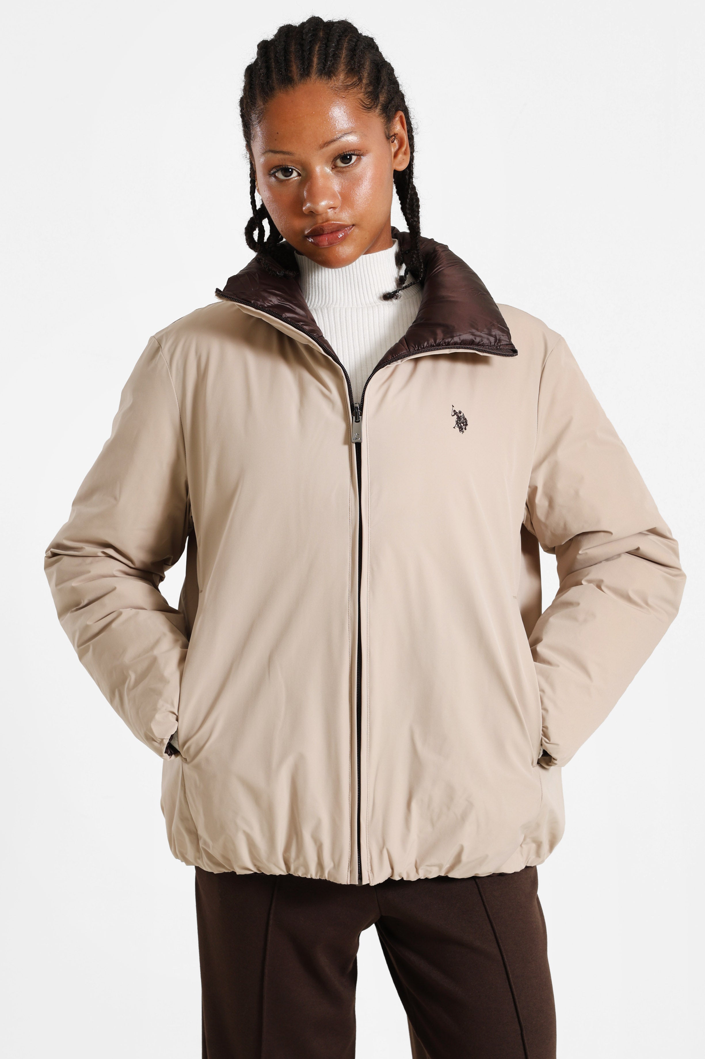 Zehra indossabile reversibile - Beige + Brown