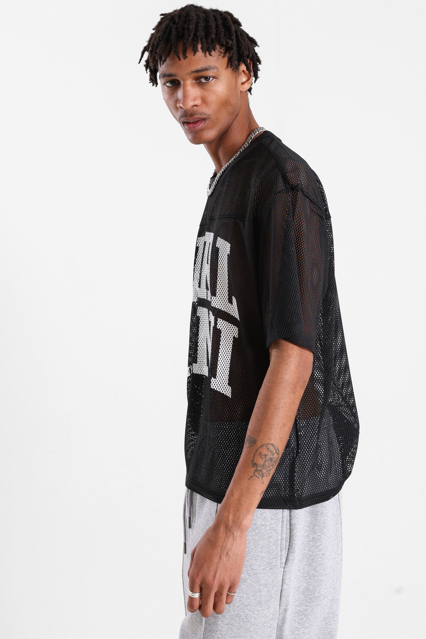 Mesh T-Shirt - Black