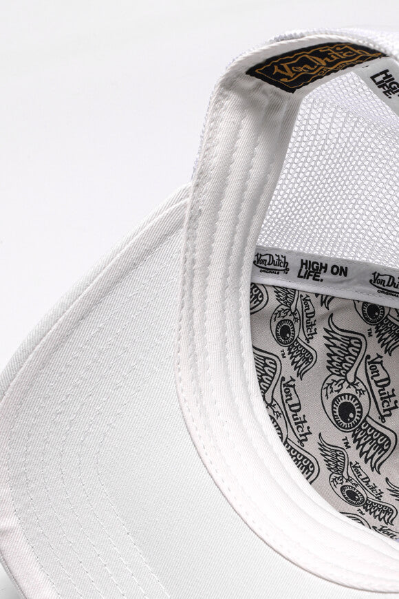 Boston casquette trucker / snapback - Offwhite + White