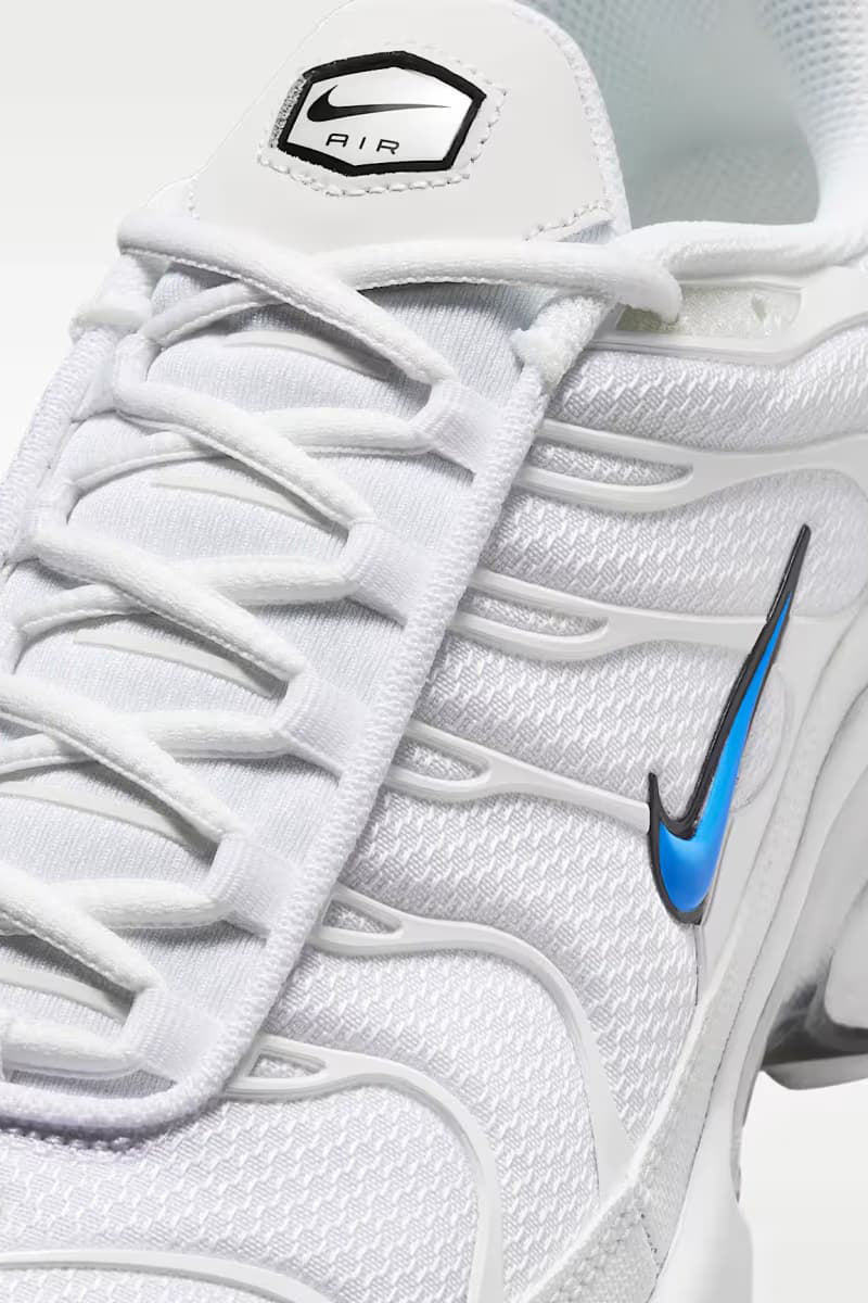Air Max Plus Sneaker - White + Blue Crystal + Black