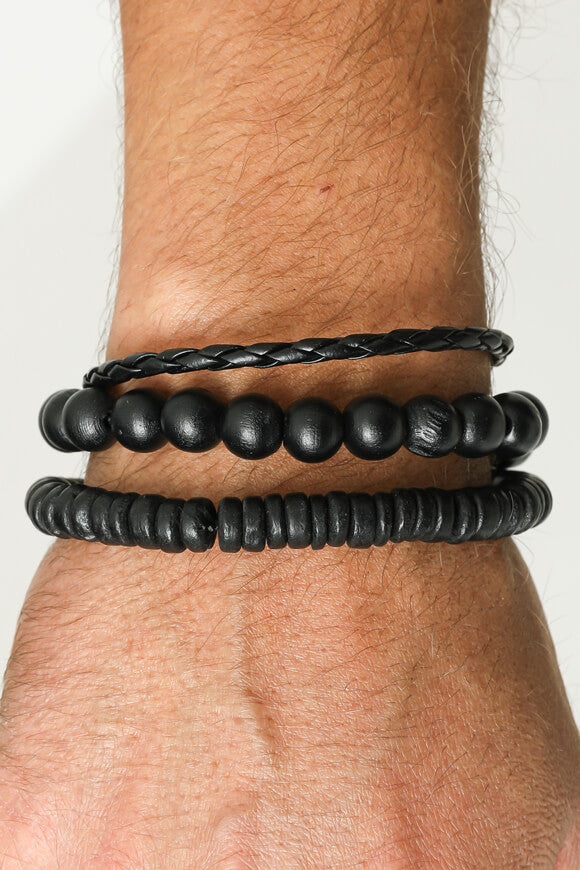 Lot de 3 bracelets - Noir