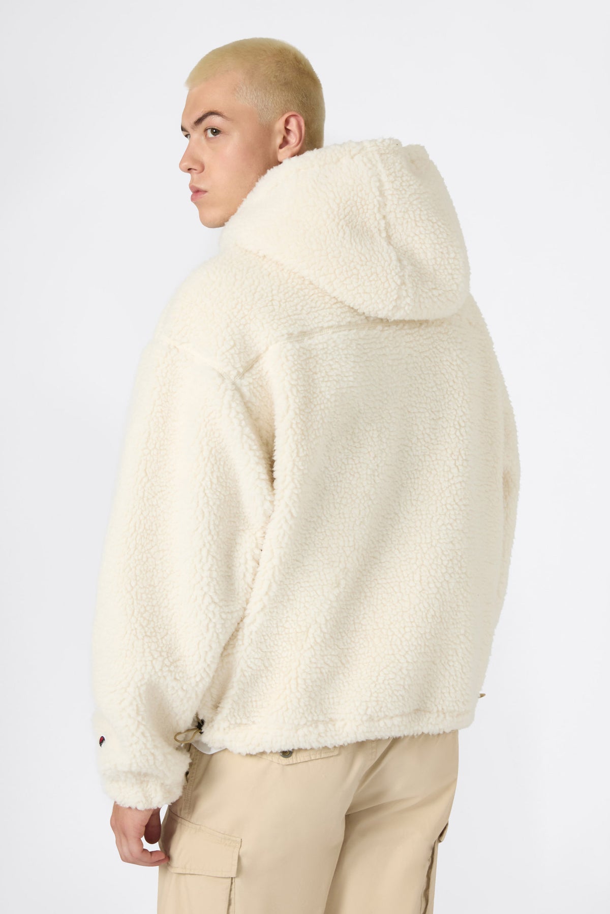 Sherpa Jacke - Offwhite + Beige