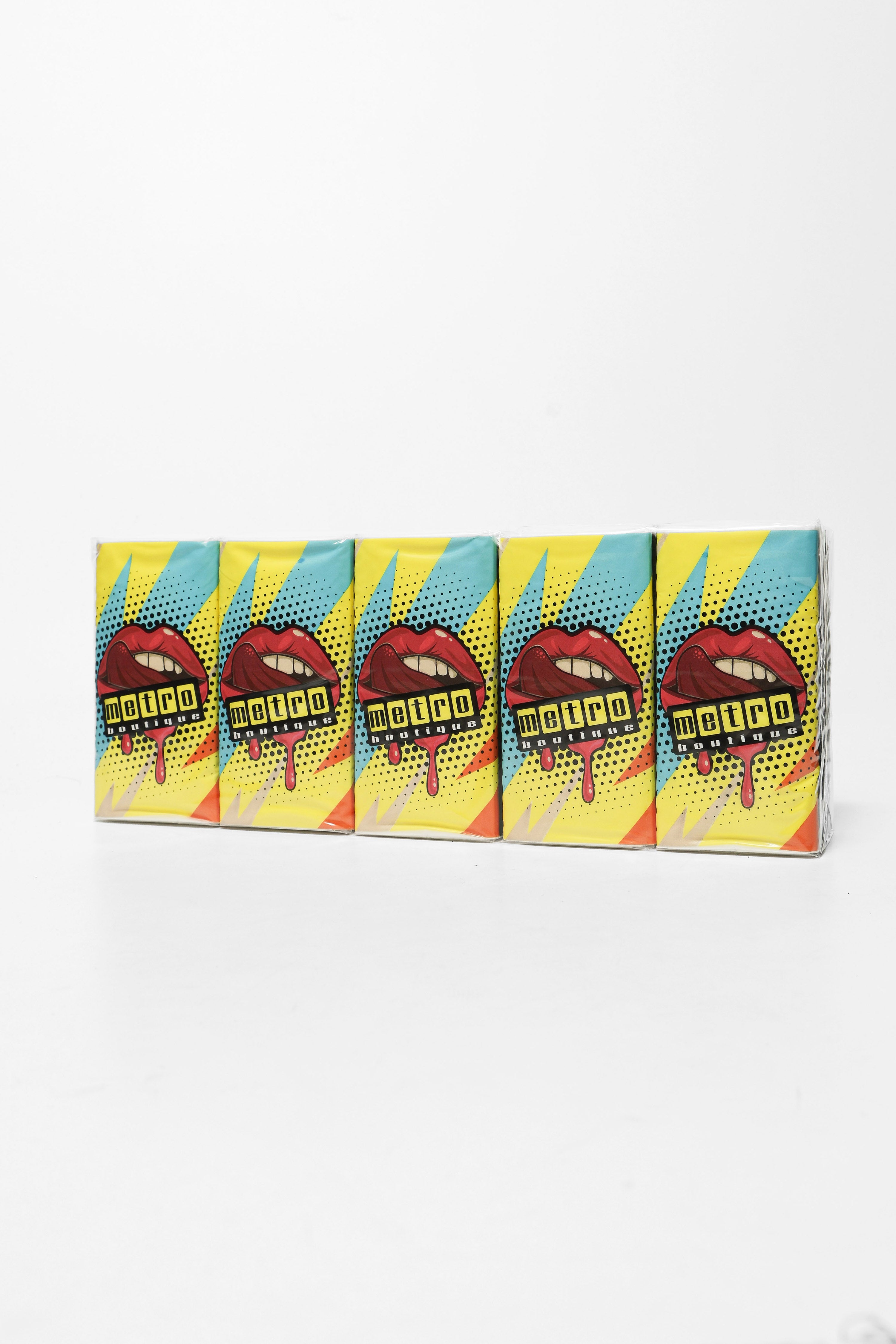 10er-Pack Taschentücher - Gelb + Mehrfarbig