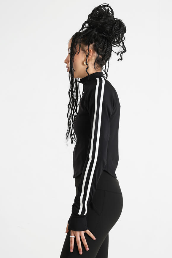 Veste de survêtement Crop - Noir + Blanc