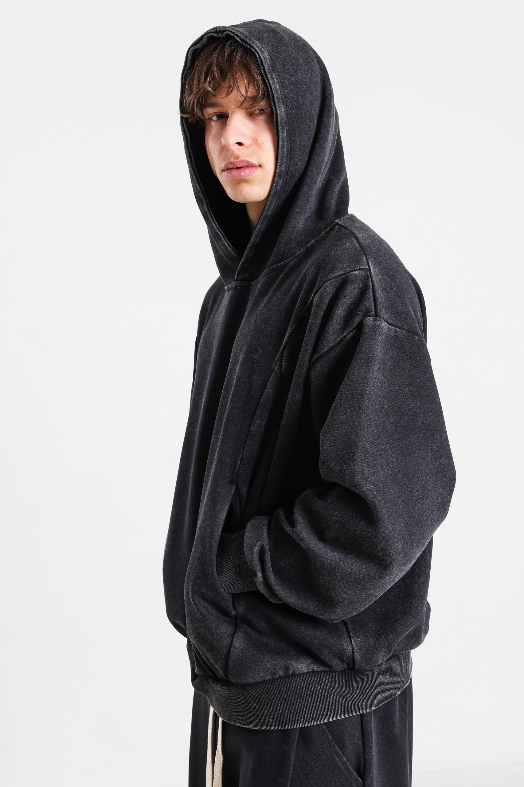 Kapuzensweatshirt - Used Black