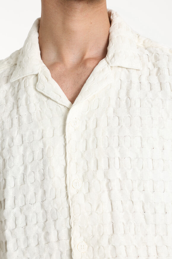 ONSBRADDOCK chemise en tissu structuré - Egret