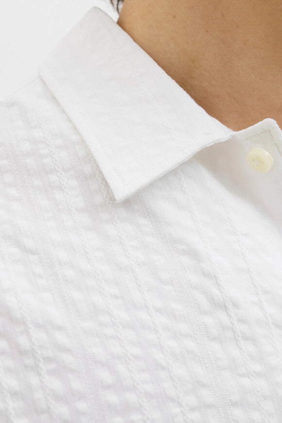 JPRCCEASTON Oversize Hemd aus Seersucker - White