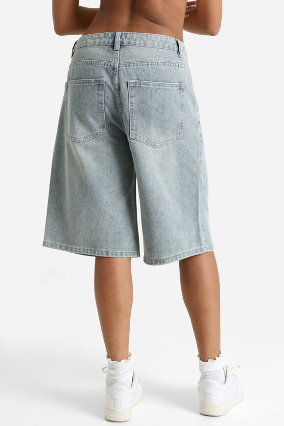 Jeansshorts - Hellblau Denim