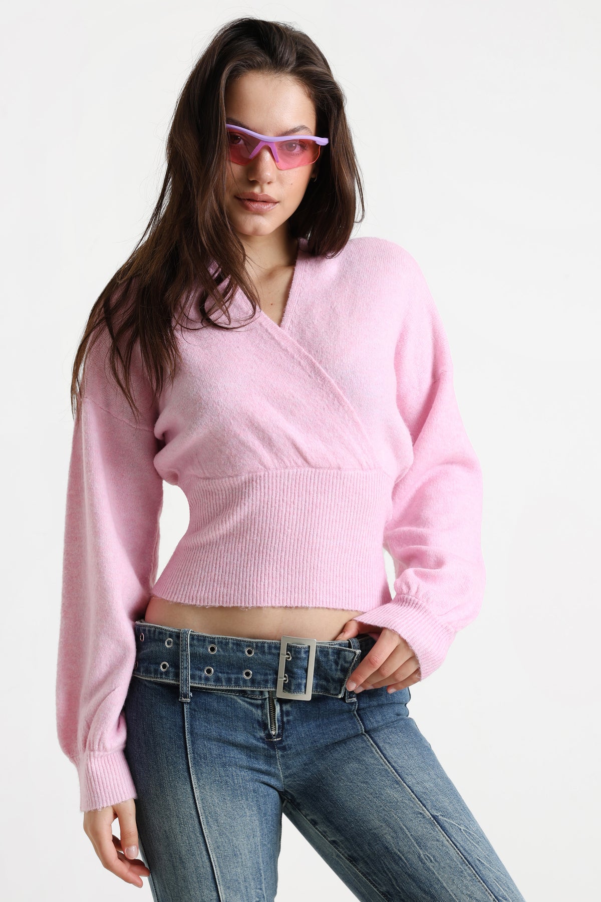 Strickpullover - Rosa