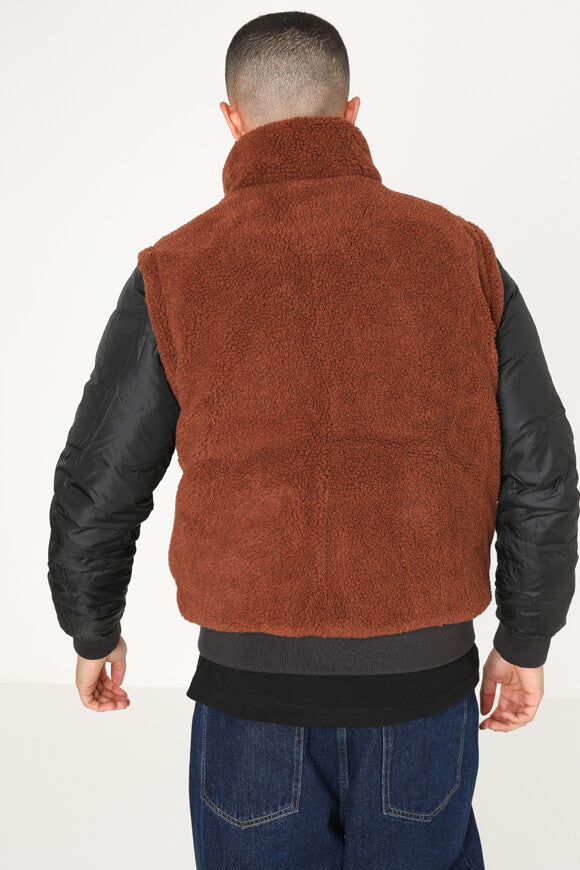 Veste matelassée réversible / Gilet - Black + Tortoise Shell