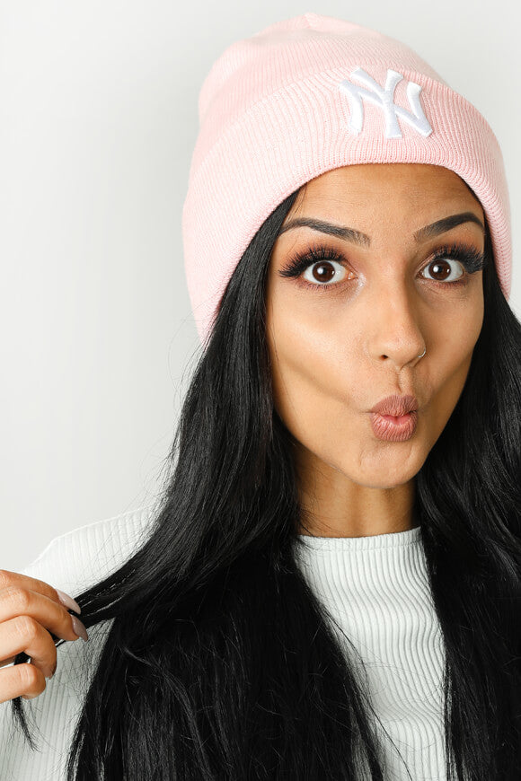 Berretto - Rosa + Bianco