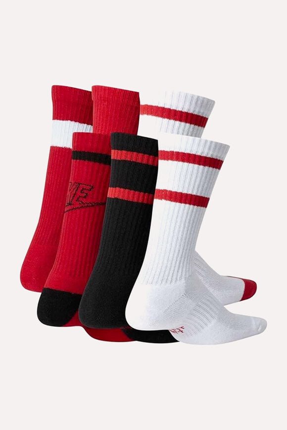 Lot de 6 paires de chaussettes - Red + Black White