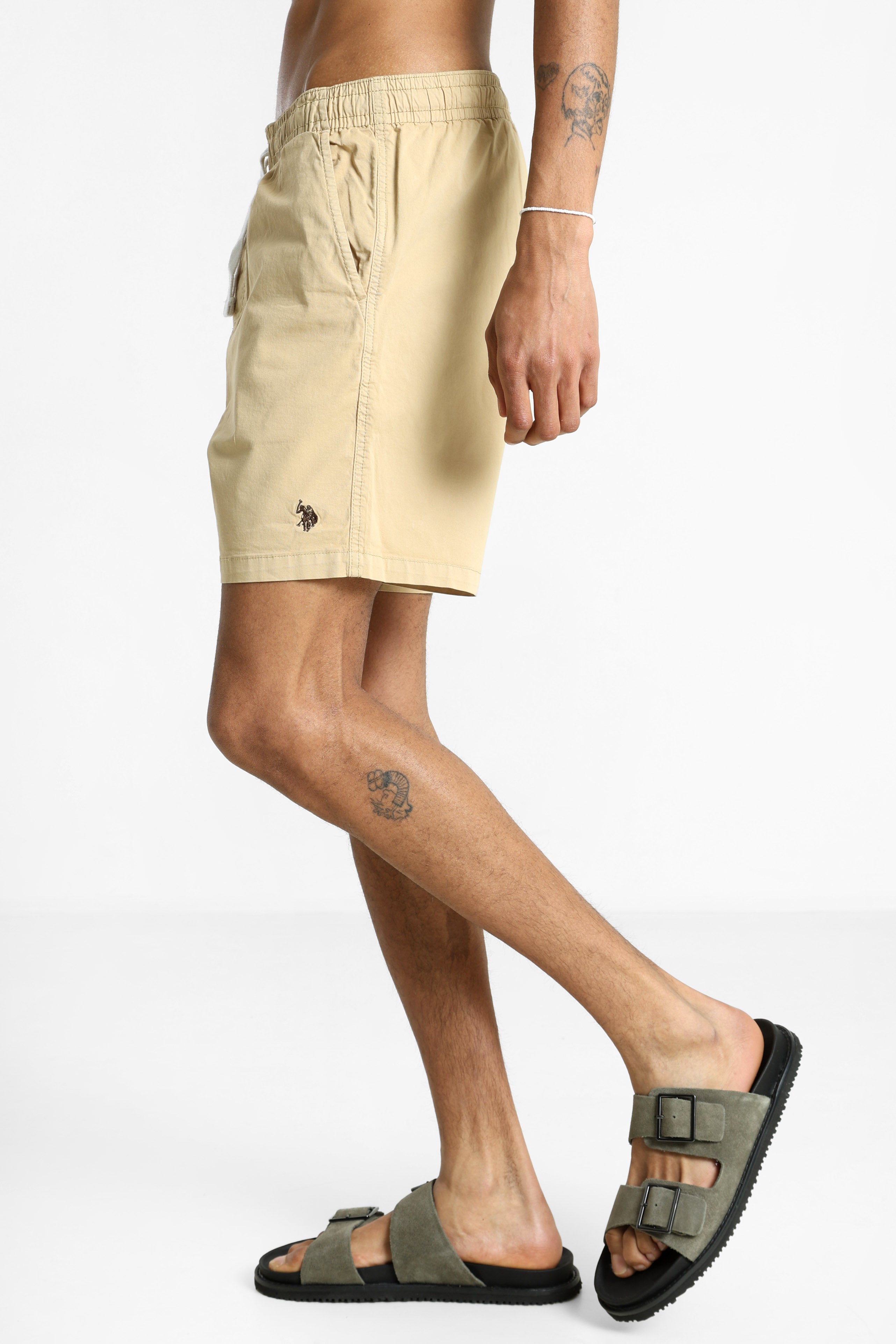 Lore Stoffshorts - Beige