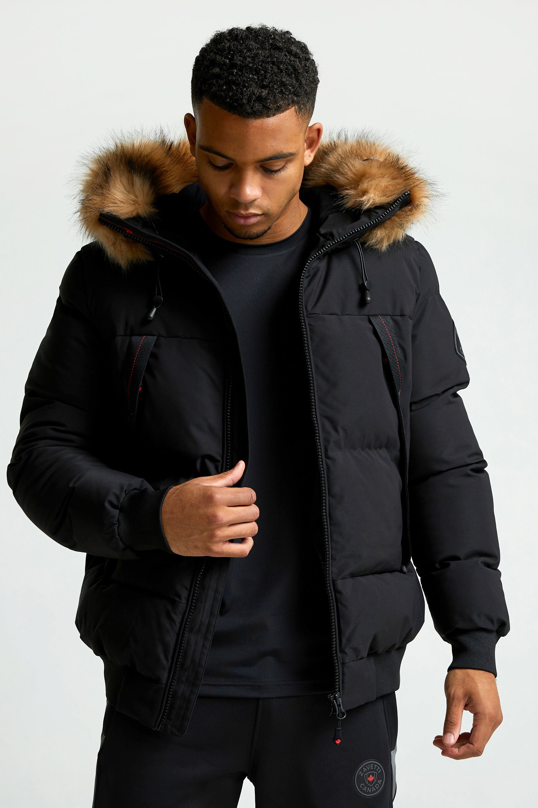 Navax Puffer Bomberjacke - Jet Black