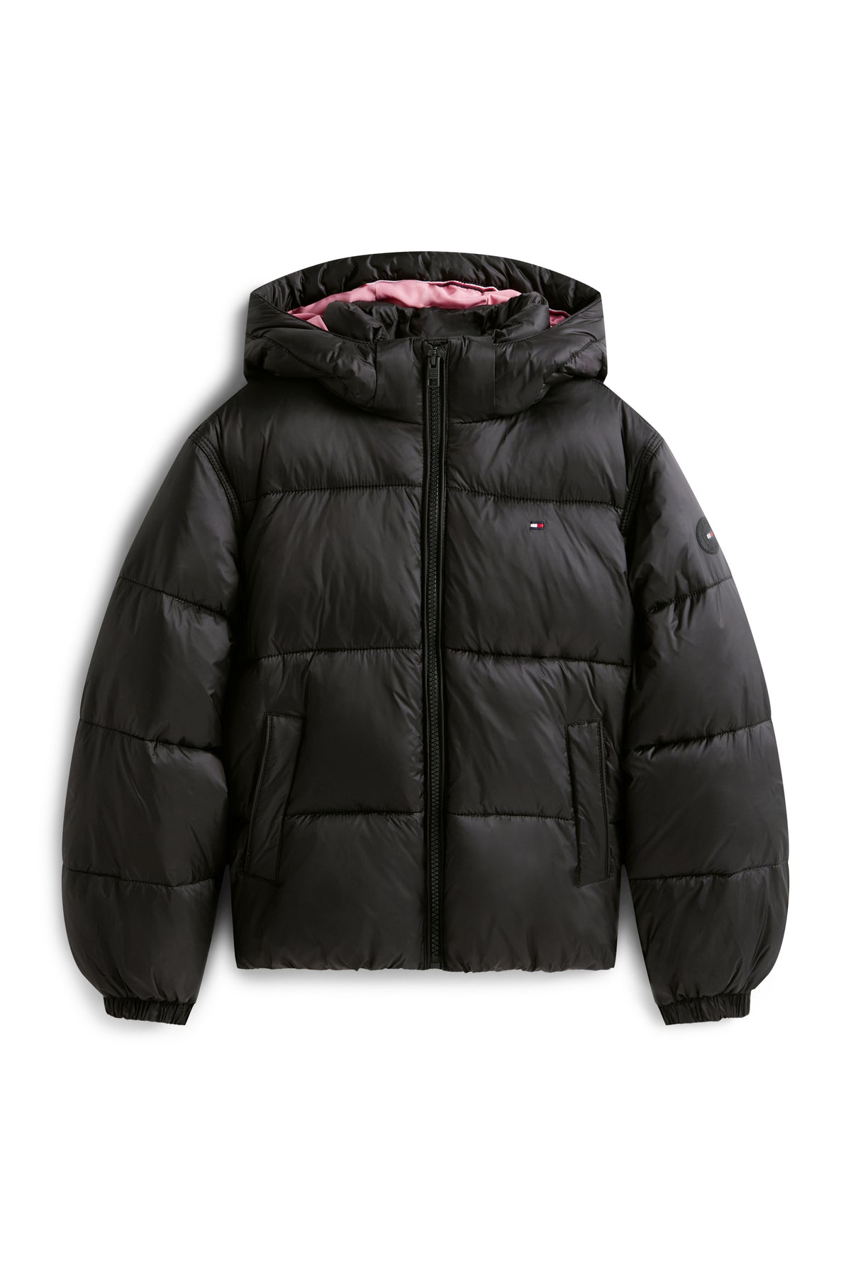Veste matelassée effet brillant - Black