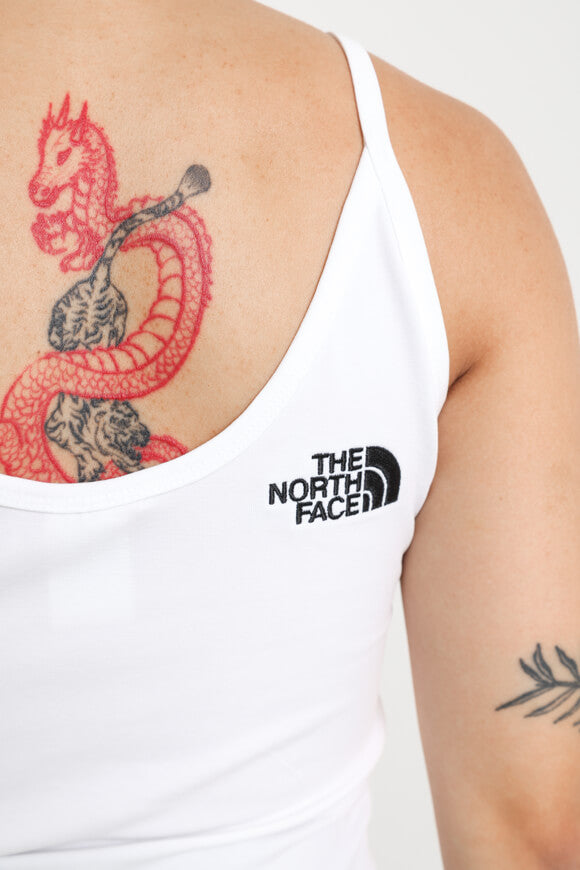 Crop Trägertop - White