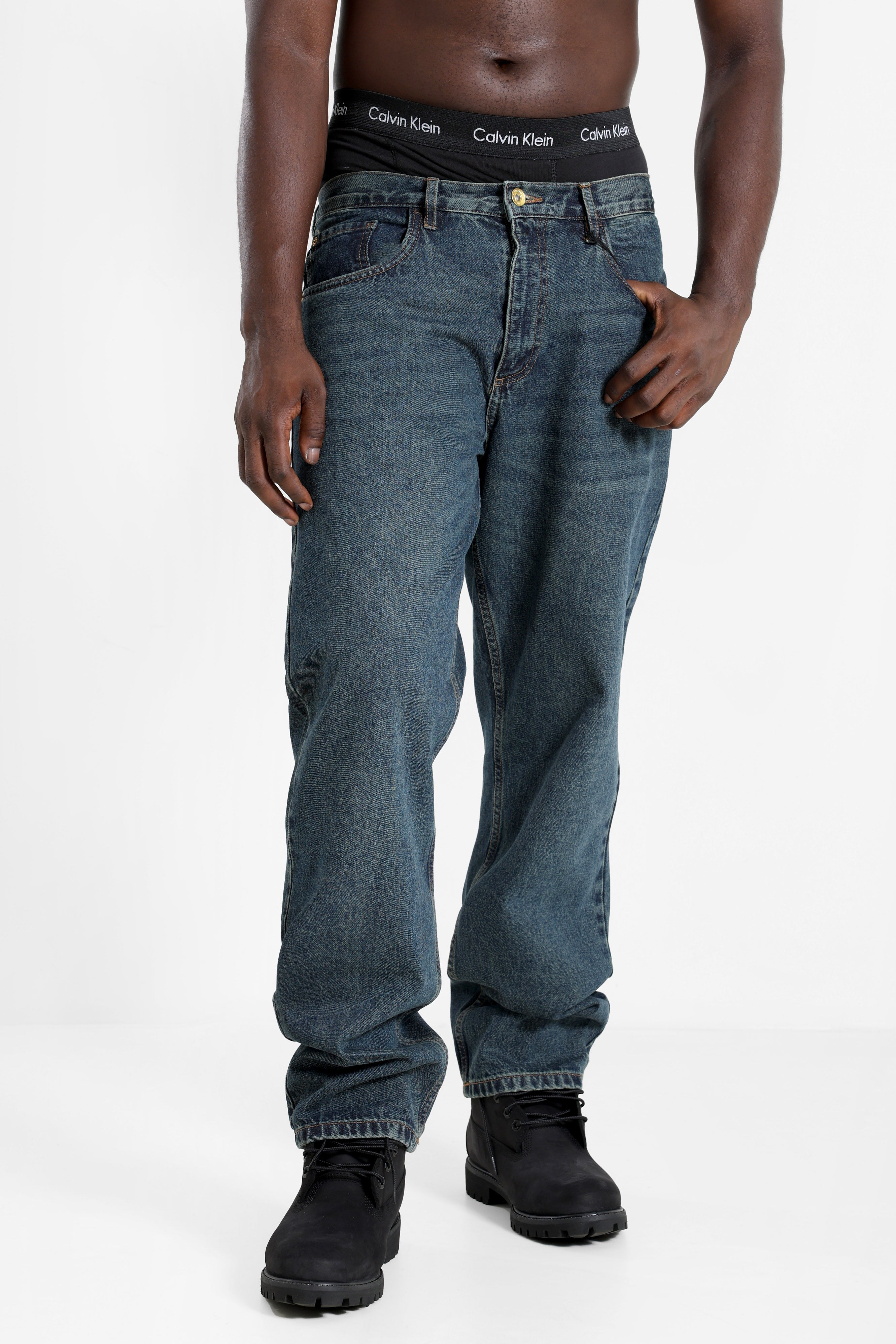 RRBROOKLYN Loose Fit Jeans L32 - Blue Denim