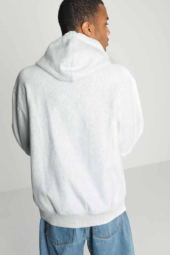 American Script Oversize Kapuzensweatshirt - Light Grey Heather