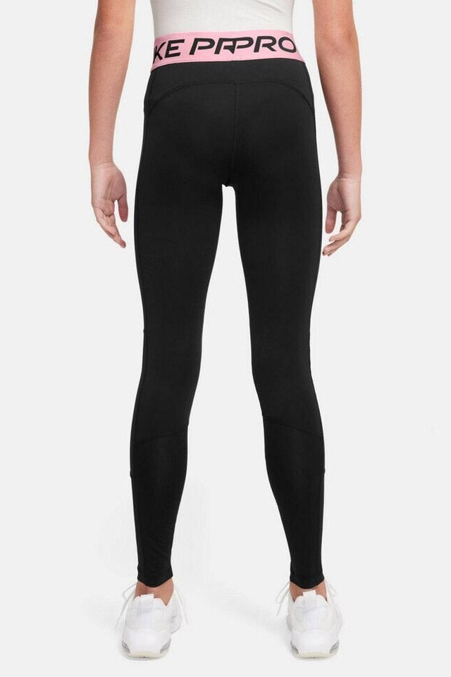 Leggings - Black + Medium Soft Pink