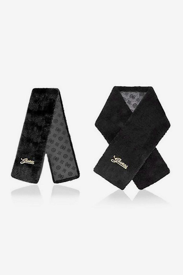 Écharpe en fourrure synthétique - Black