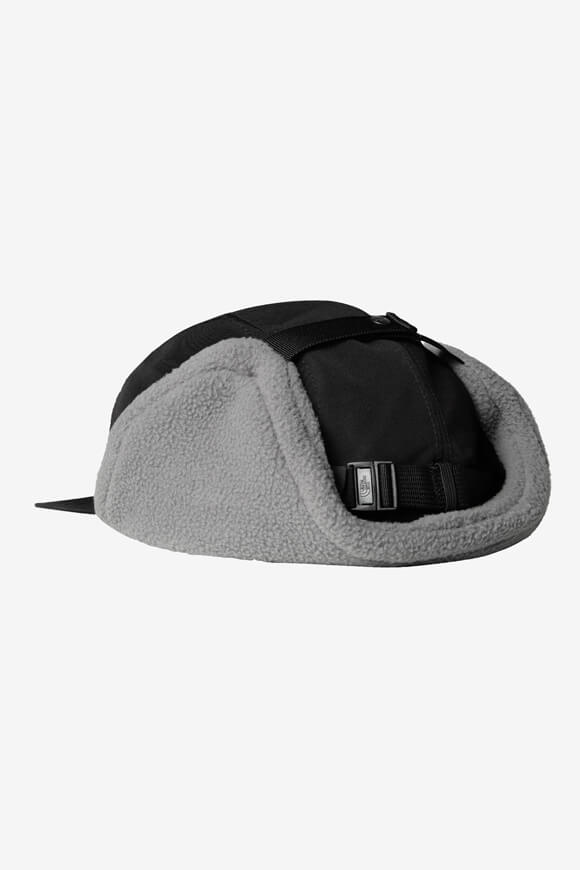 Yumiori gefütterte Trapper cap - Black + Smoke Grey