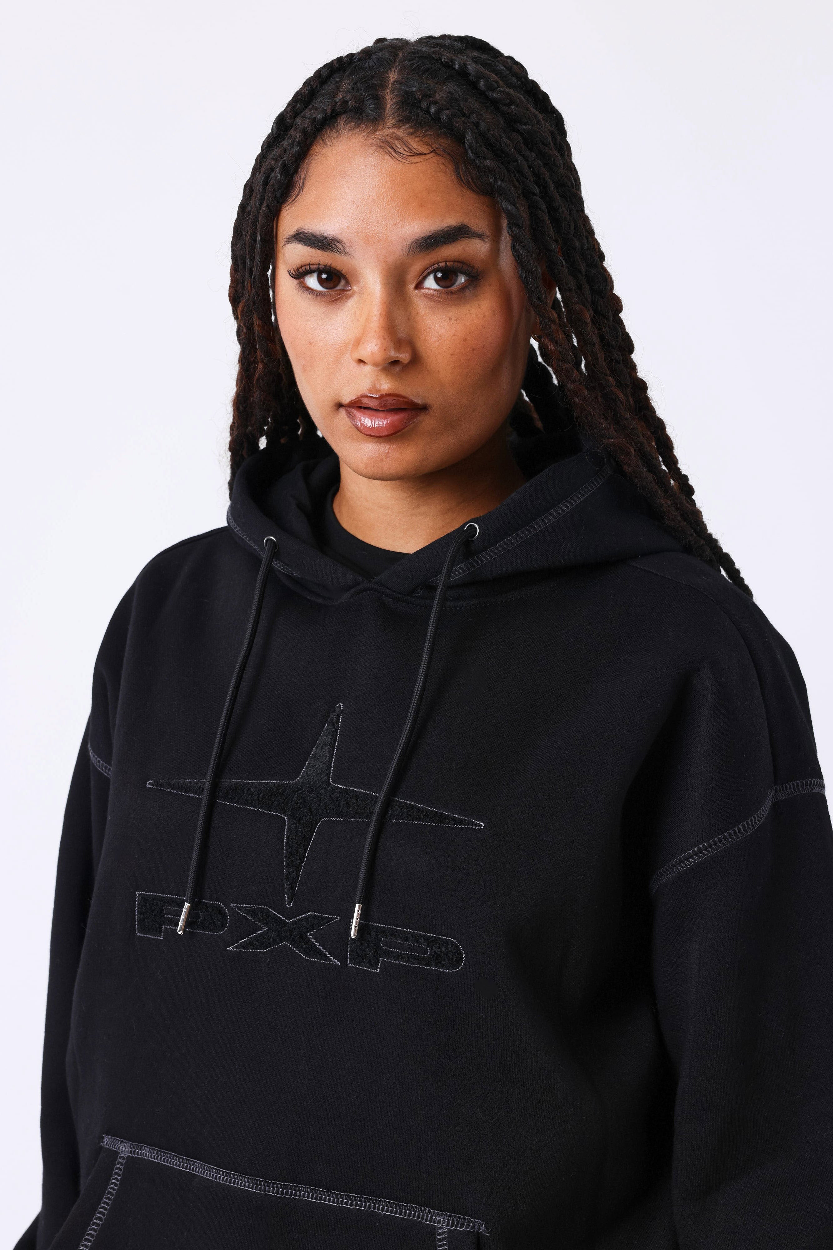 Kapuzensweatshirt - Black