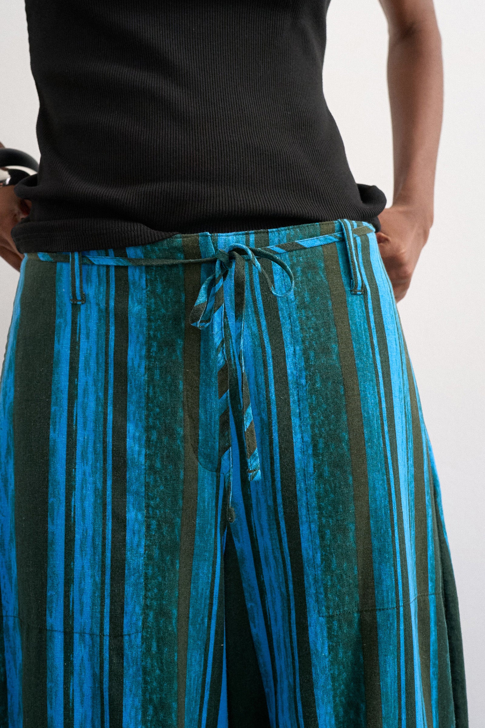 TSALLIE Ballon-Leinenhose - Classic Blue