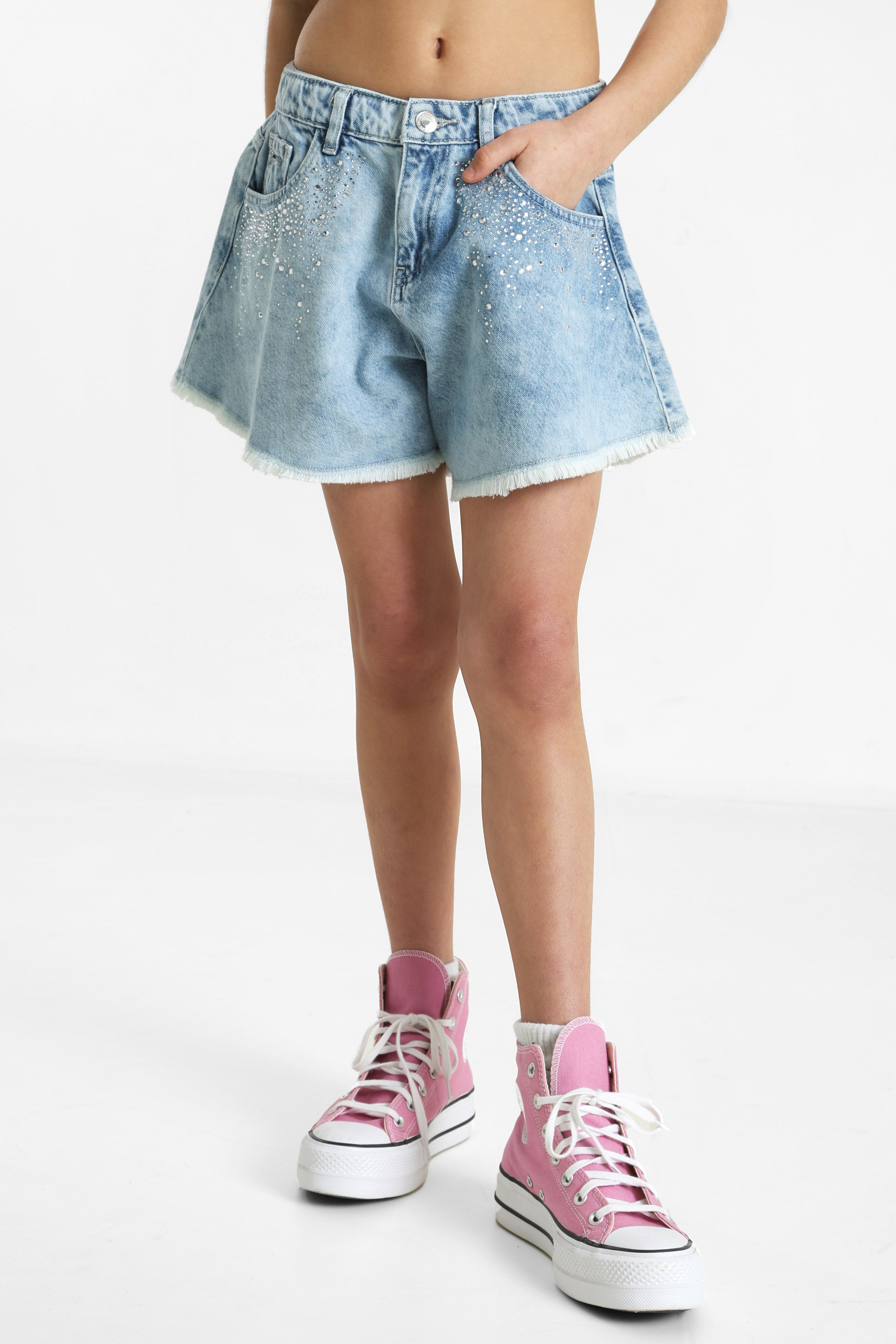 Jeansshorts - Fully Rhinestones