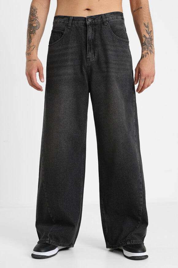 Jeans Baggy Fit - Noir lavé
