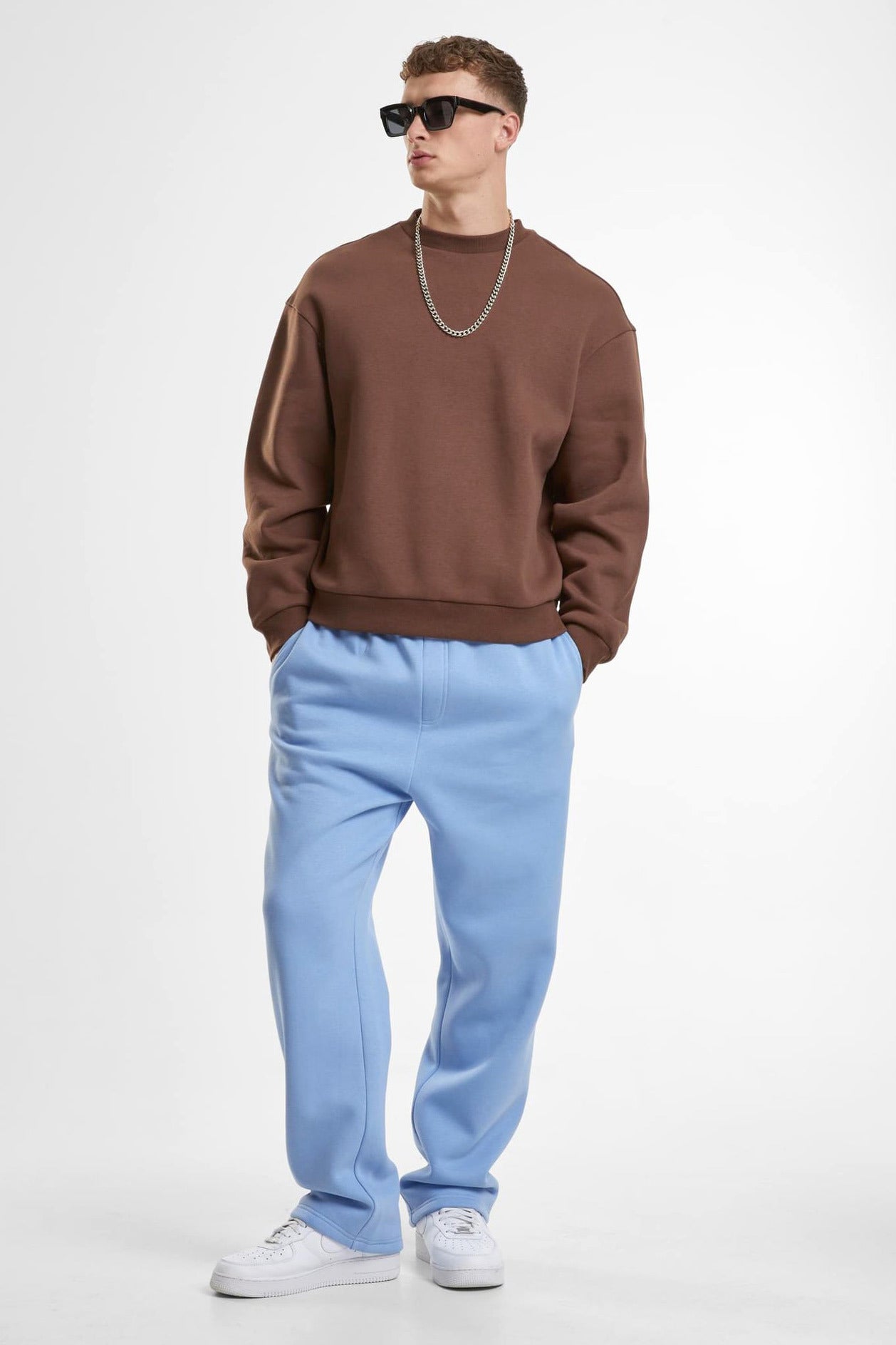 Fluffy pantalon en sweat - Powder Blue