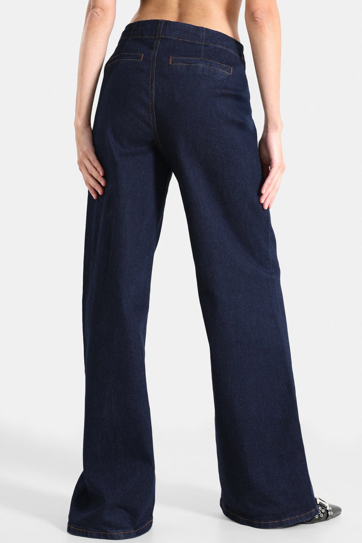 Palazzo fit jeans - Bleu foncé