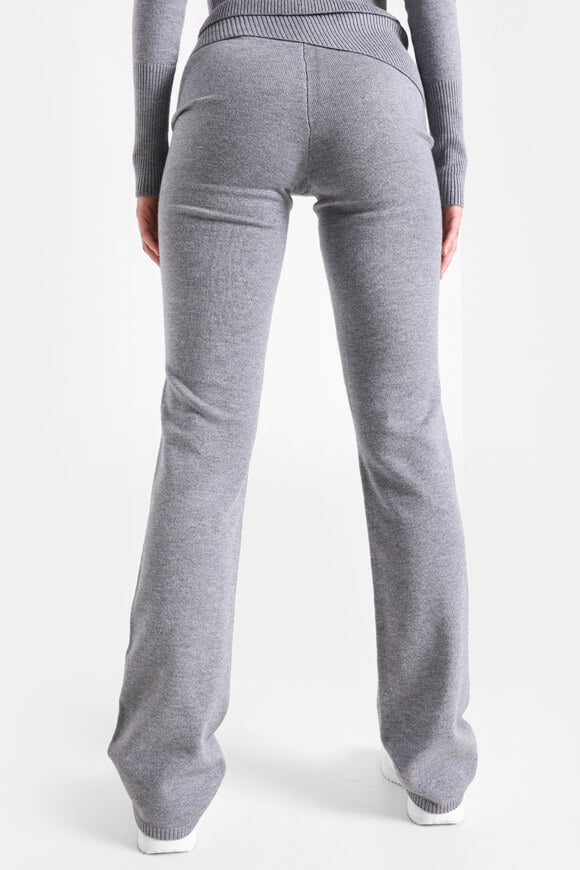Flare Strickhose - Grau