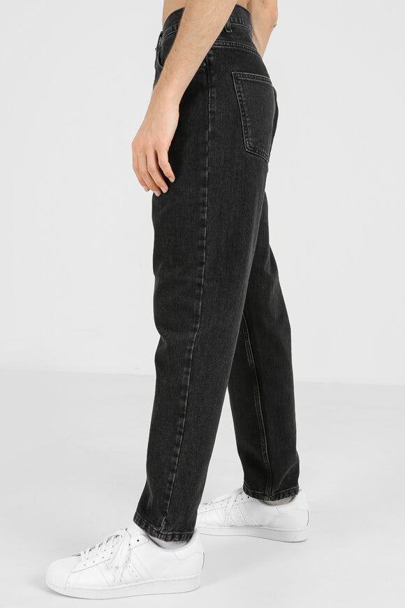 Newel Relaxed Tapered Fit Jeans - Noir Stone Washed