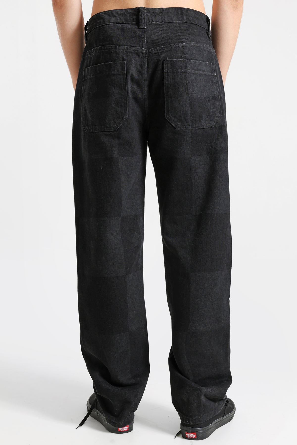 Jeans a vestibilità ampia - Nero