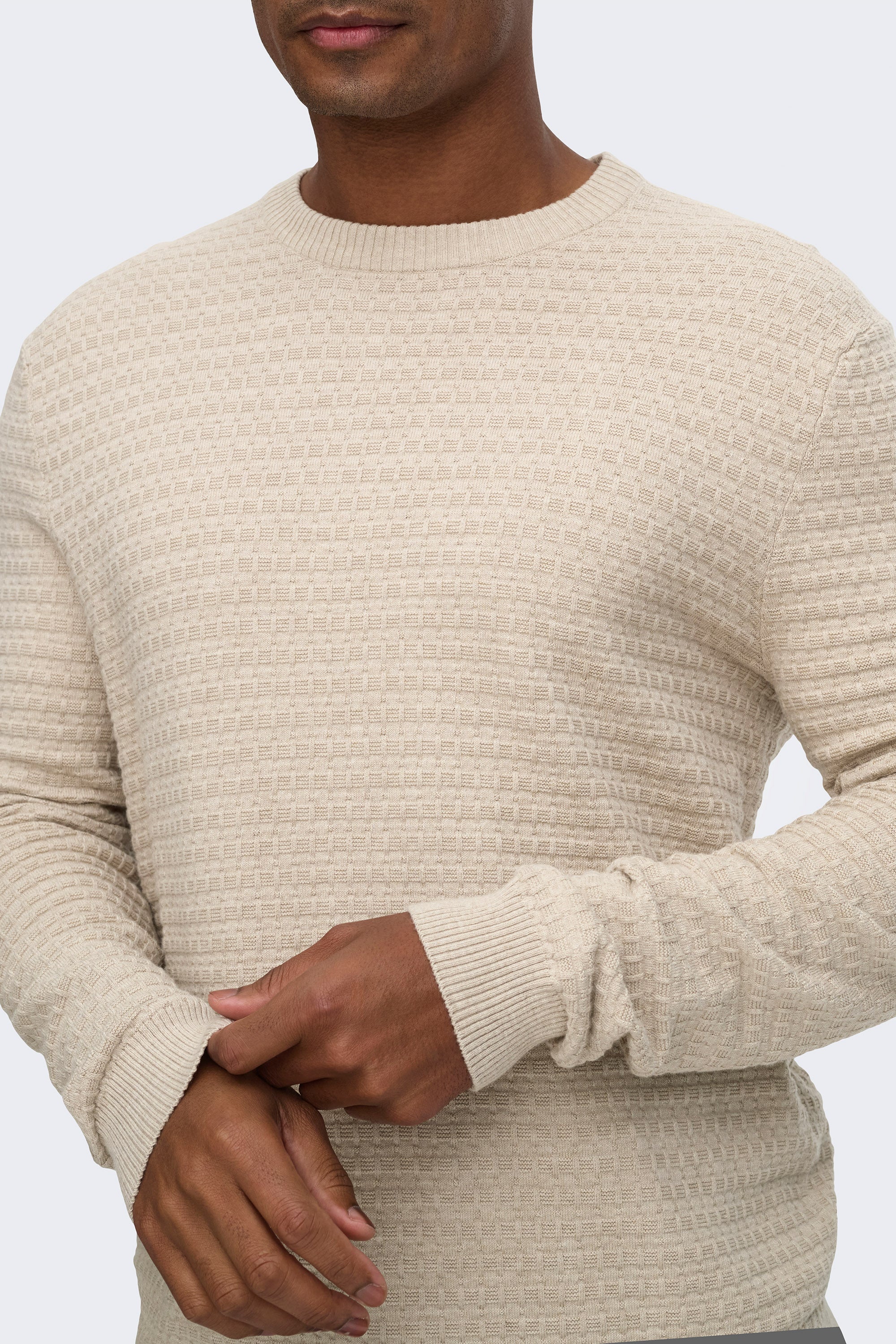 ONSLOUI maglione in maglia strutturata - Oatmeal