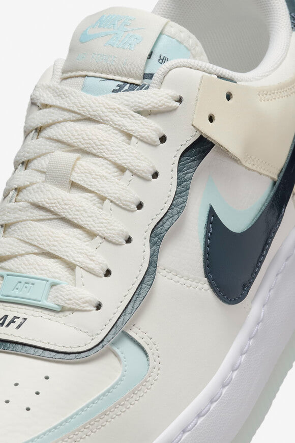 Air Force 1 Shadow Sneaker - Sail + Armory Navy + Glacier Blue
