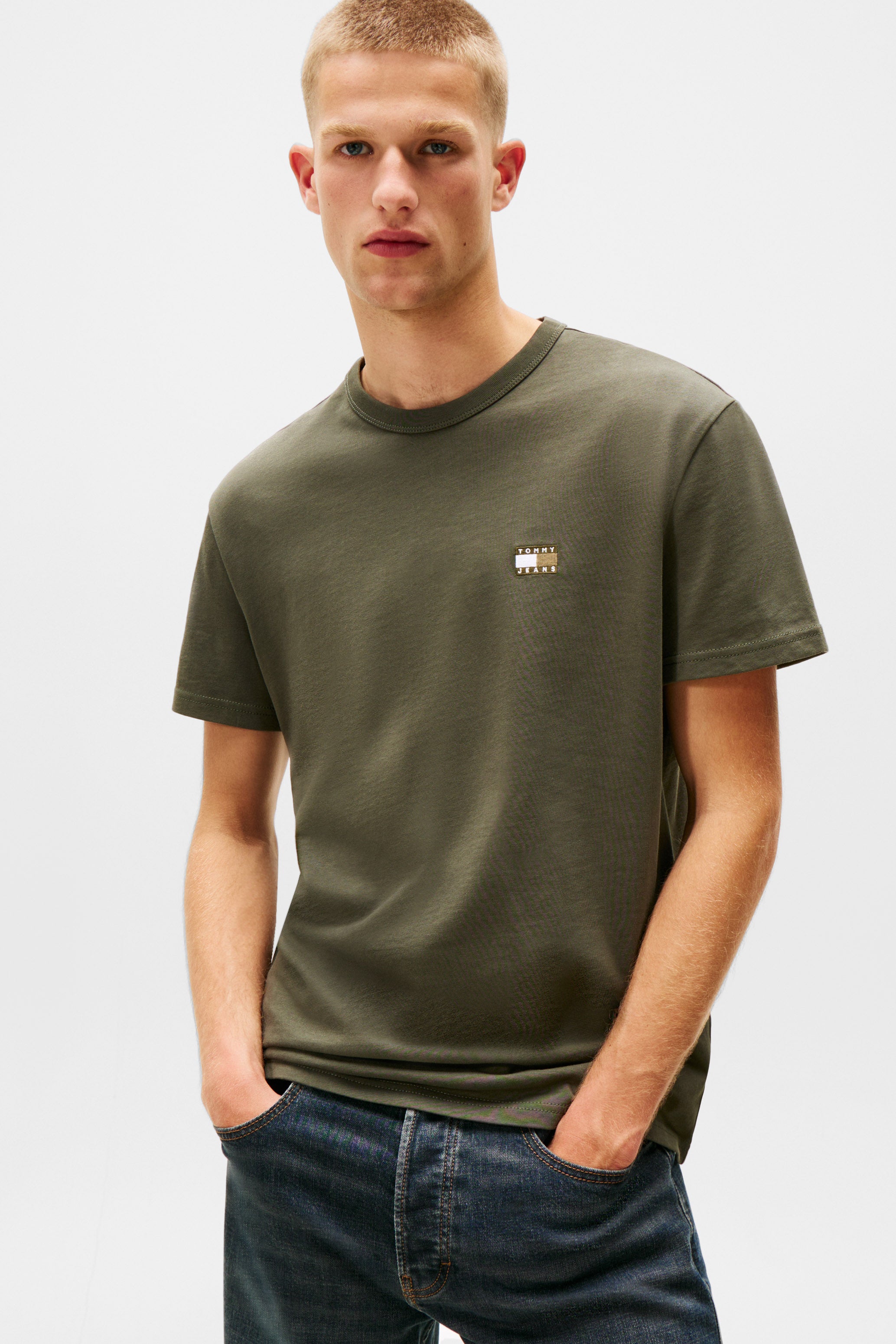 Badge T-Shirt - Pewter Green Tonal