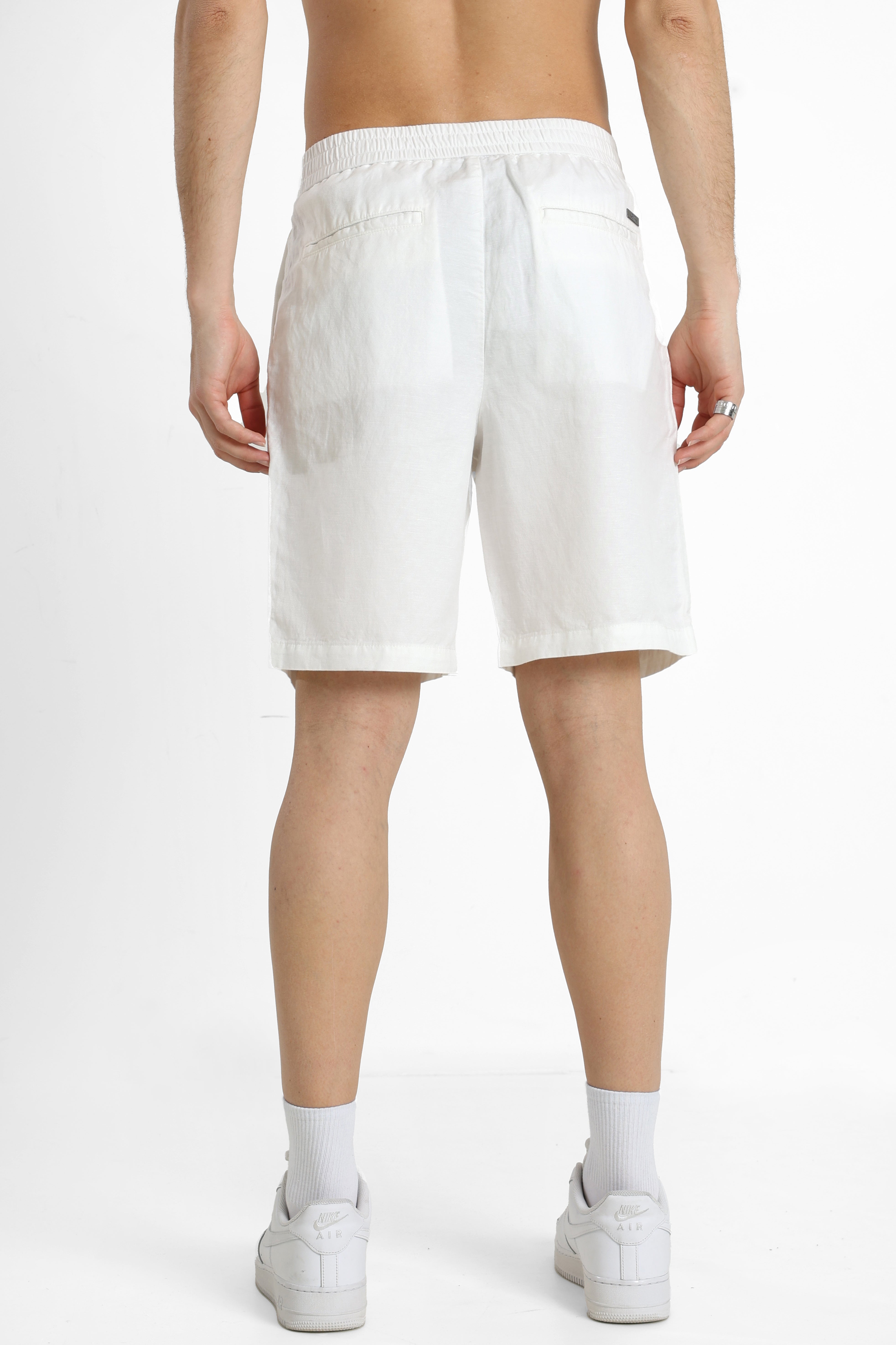 Linen shorts - Off White