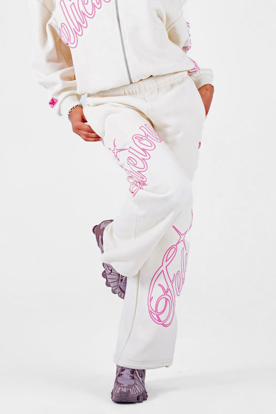 Star sweatpants - Cream