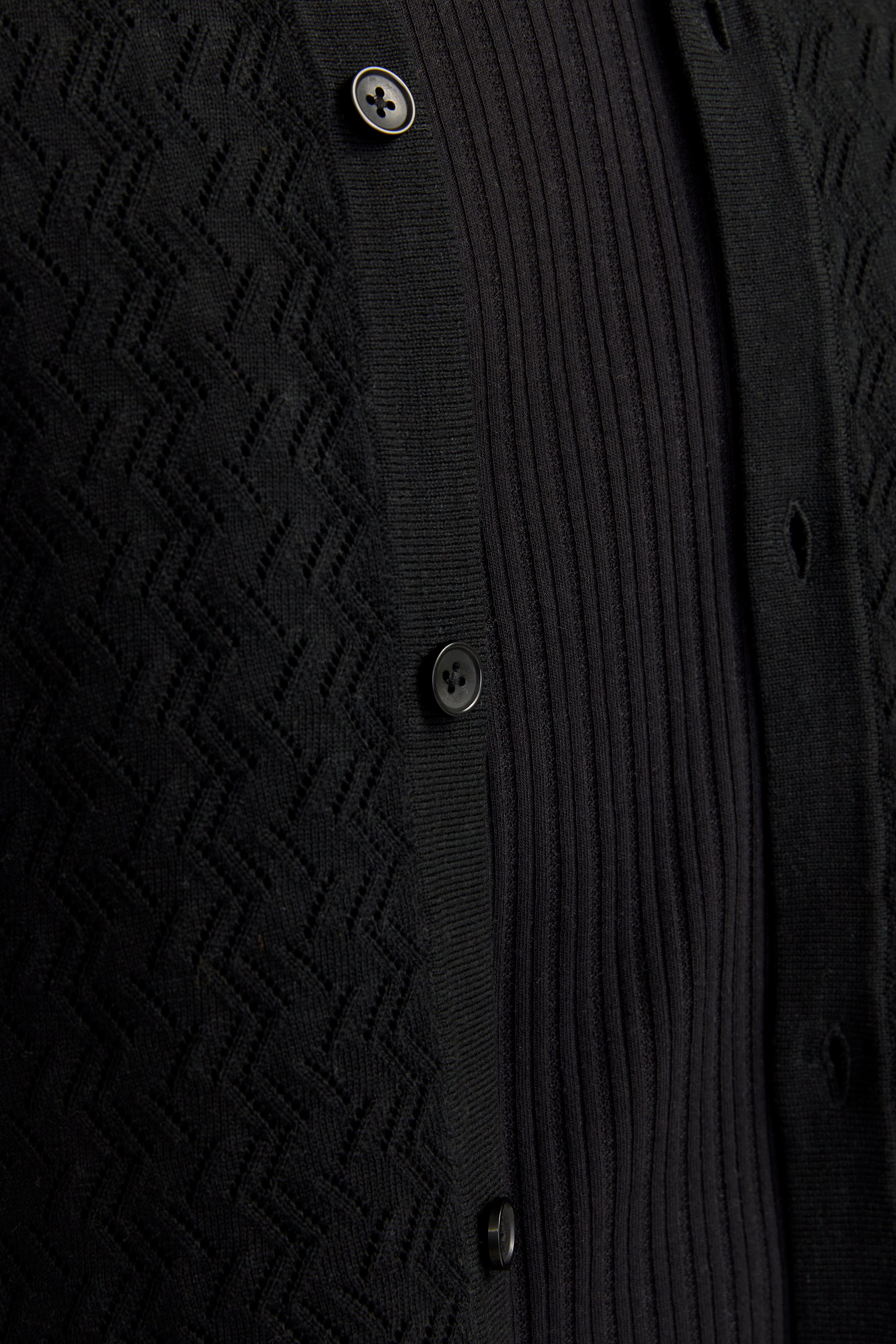 Tyler knitted shirt - Black