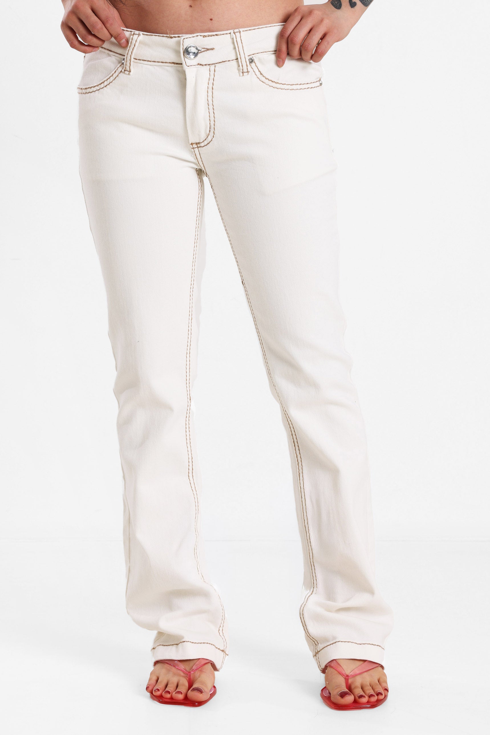 Flare Jeans - Offwhite