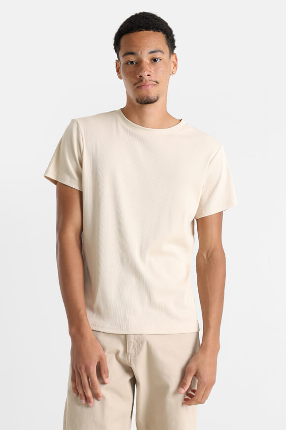 T-Shirt côtelé - Beige