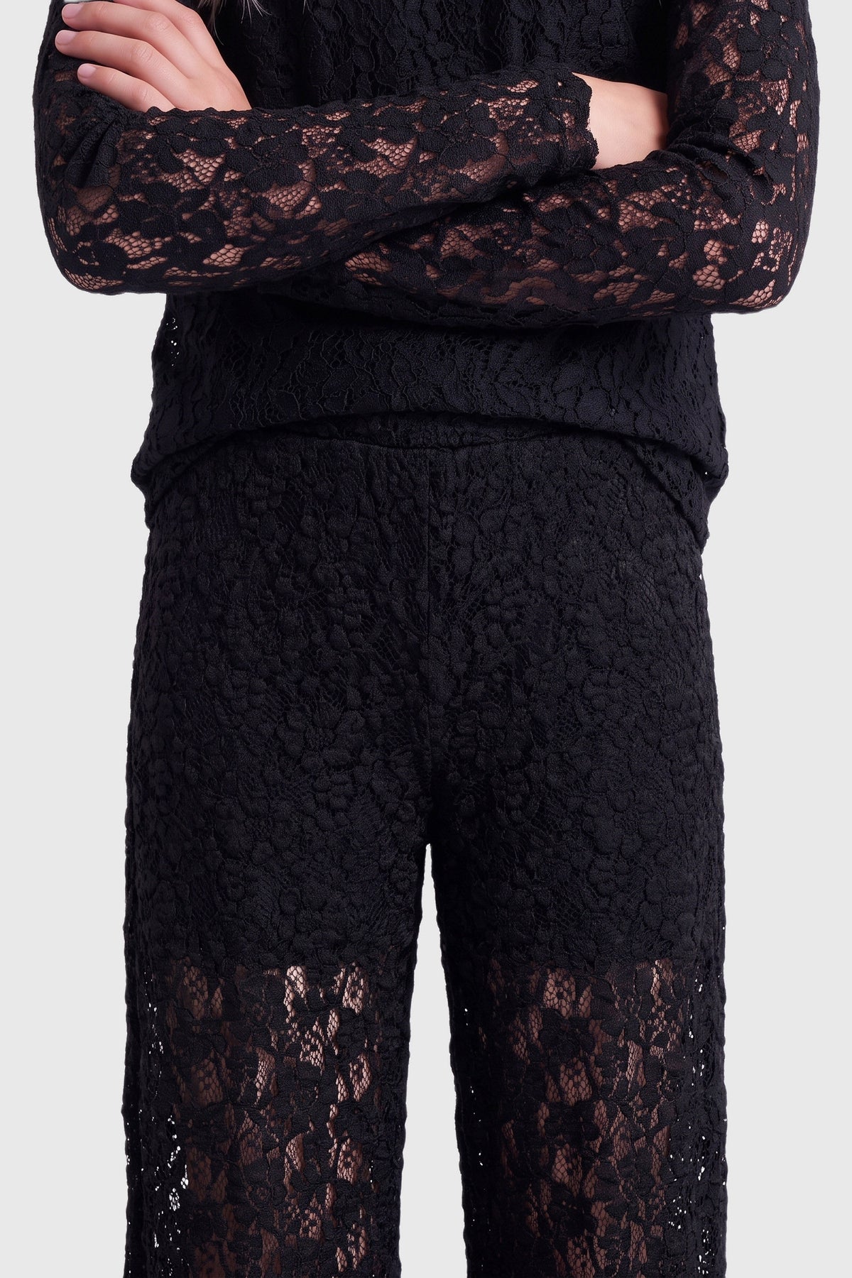 KOGLEIKA lace trousers - Black