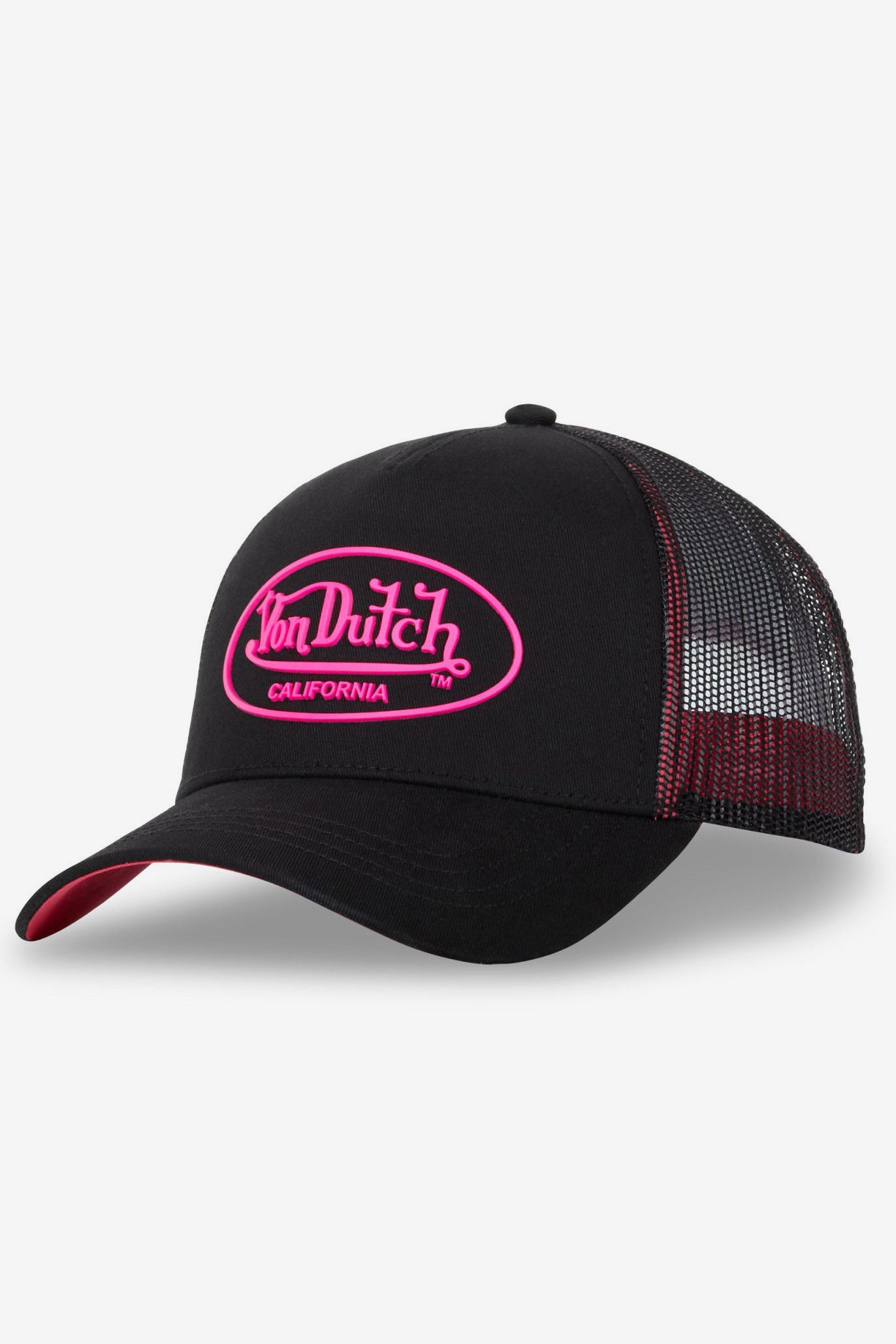 Trucker Cap / Snapback - Black + Pink