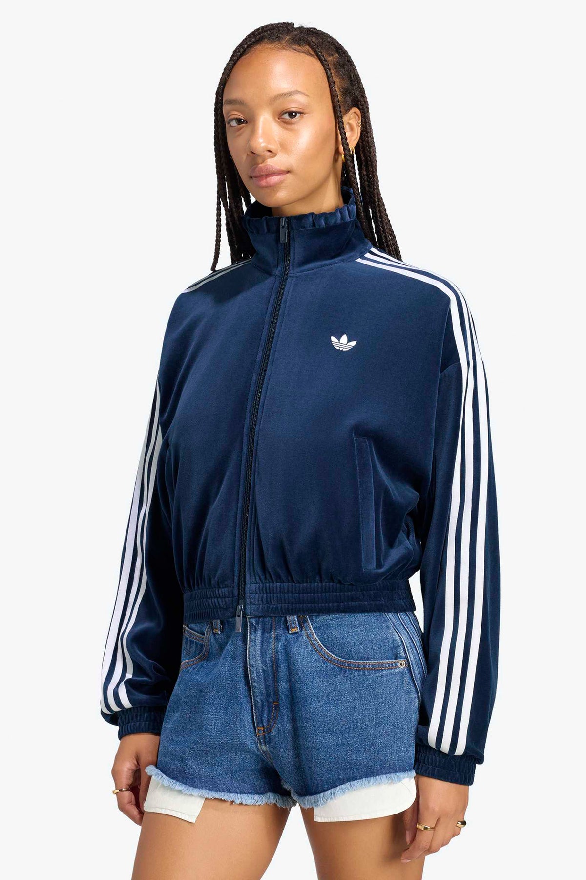 Samt Trainingsjacke - Collegiate Navy