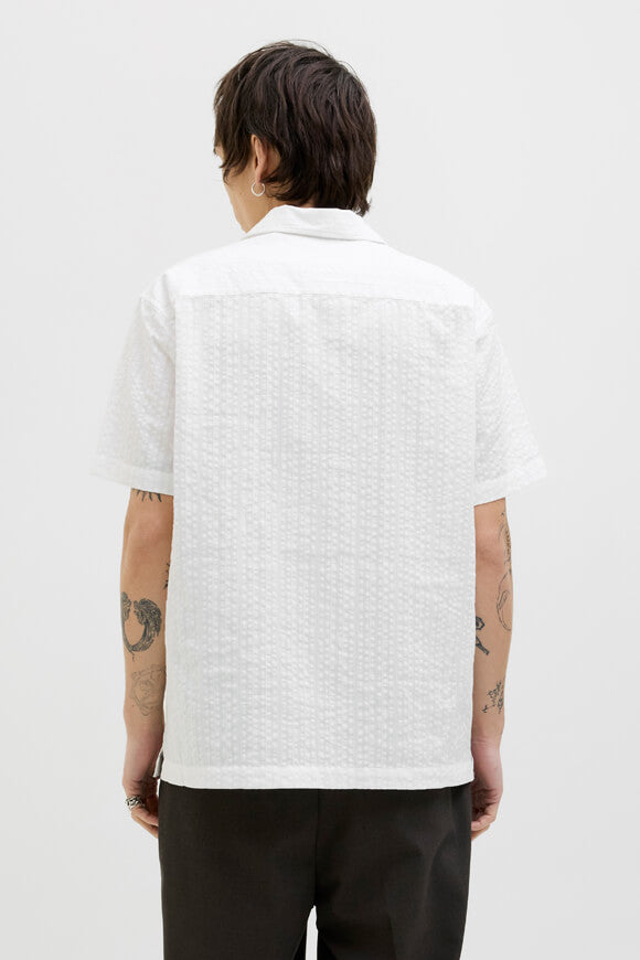 JPRCCEASTON Oversize Hemd aus Seersucker - White