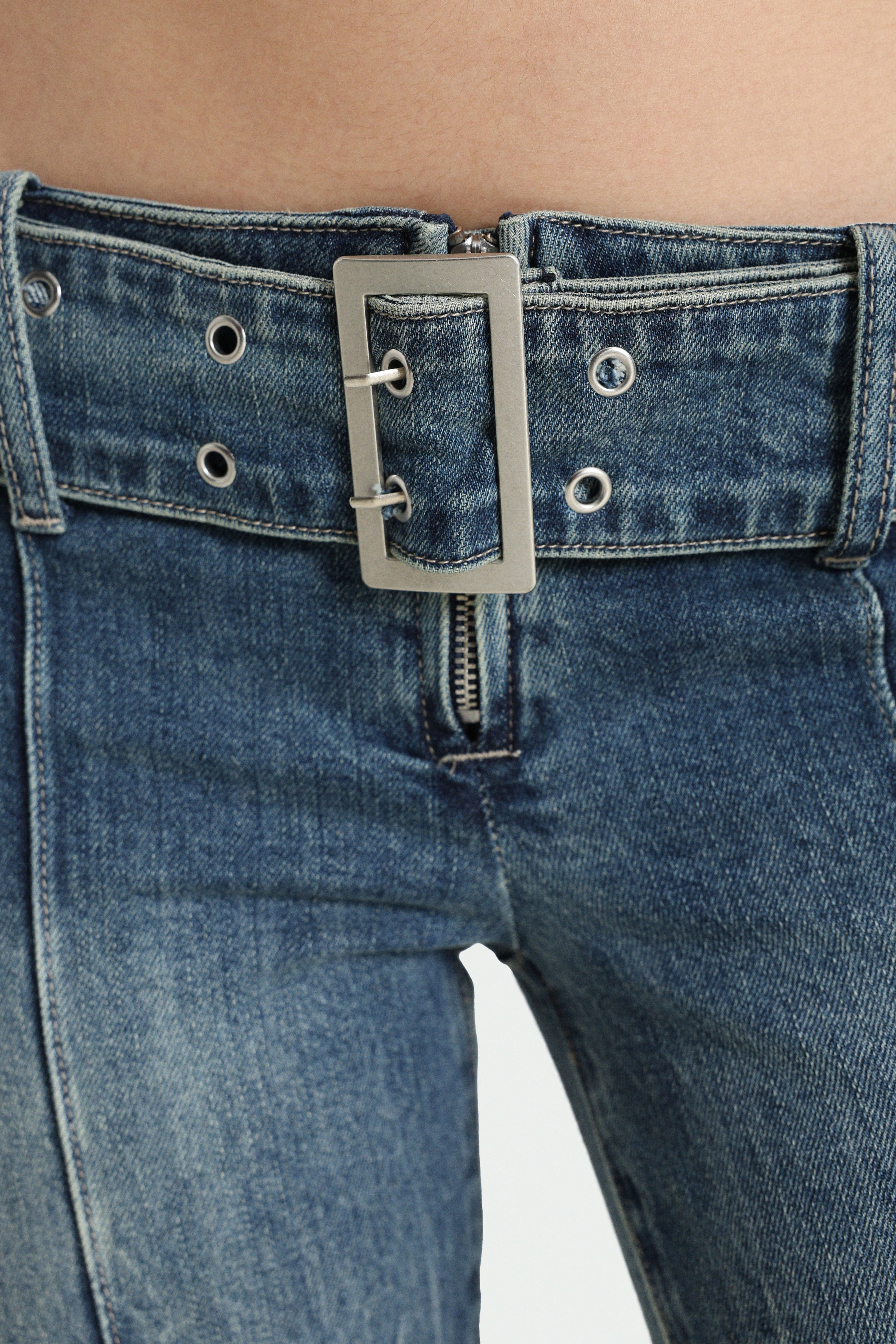 Flare Jeans - Used Medium Blau