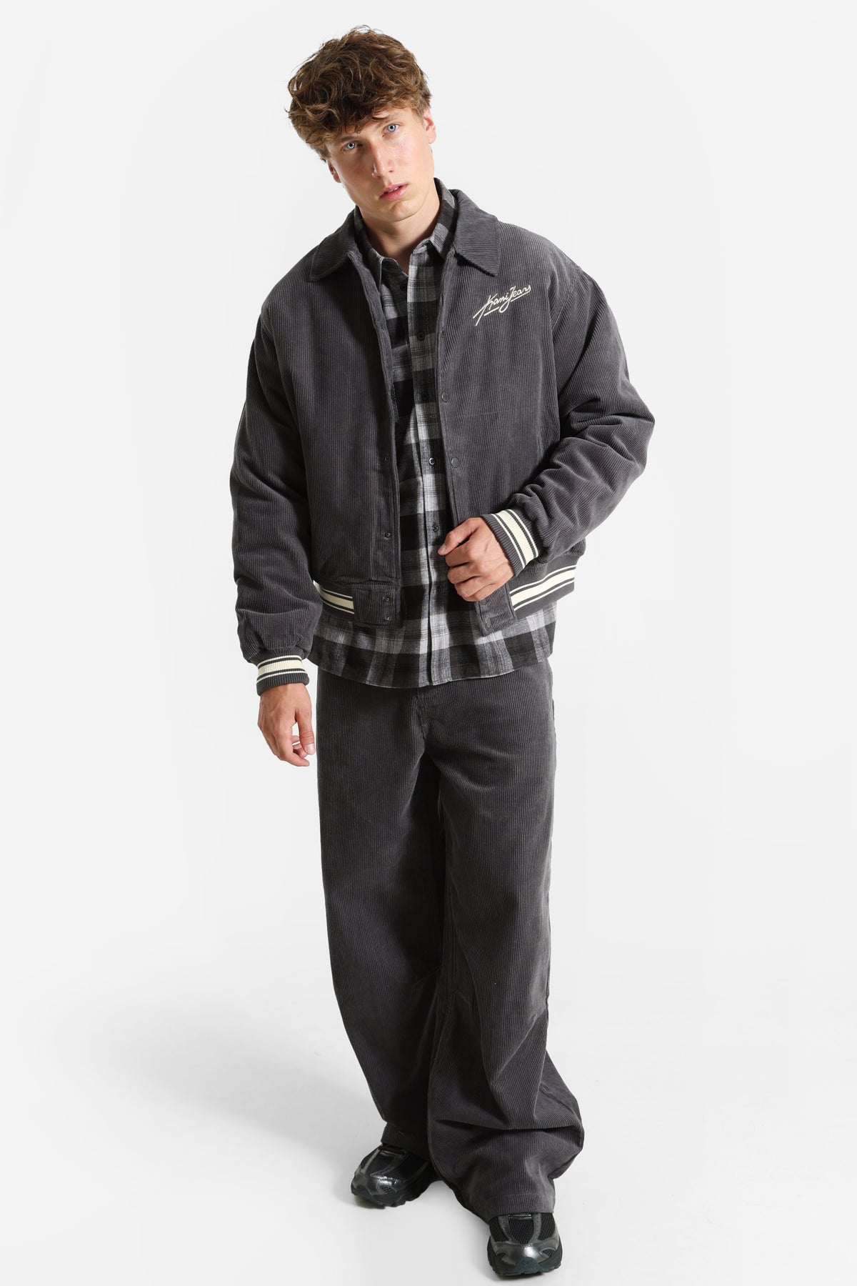 Wattierte Cord Collegejacke